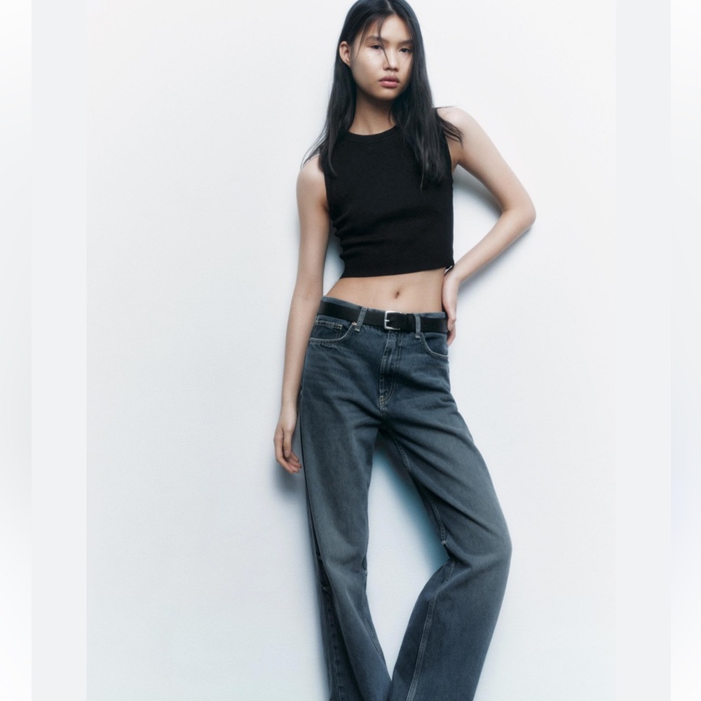 NWT - Zara Black Crop top